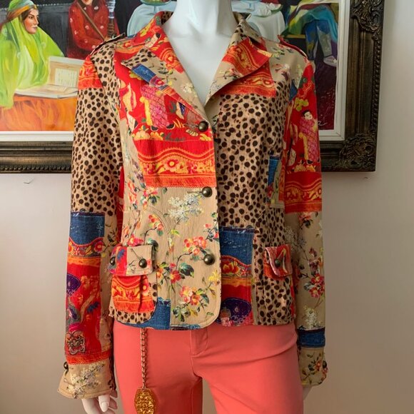 Simon Chang Women’s Button Closure Jacket Blazer - Picture 2 of 10